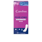 CAREFREE-CAREFREE PLUS LONG protetor fragrância fresca 40 unidades-DrShampoo - Perfumaria e Cosmética